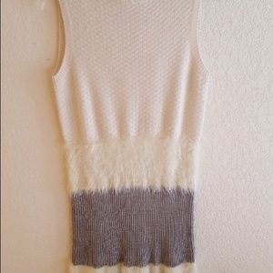 Diane Von Furstenberg Plush Dress Look 11 Ivory S